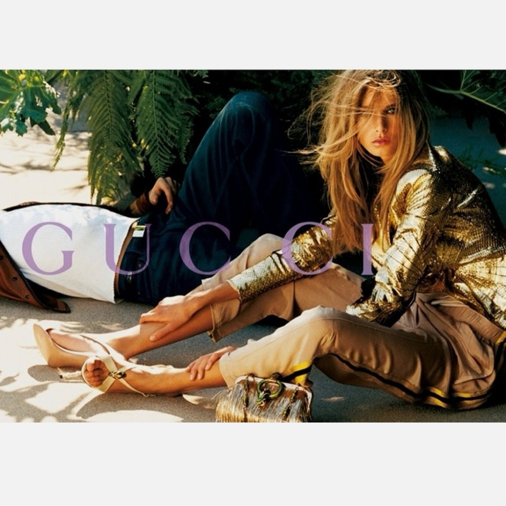 Gucci + Tom Ford Gold Python Heels - Picture 7 of 7